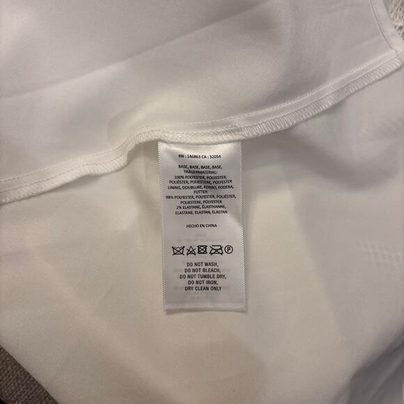 Mare Mare x Anthropologie Sabine Dress White Mesh Embroidered Cottagecore Bridal - Picture 7 of 9